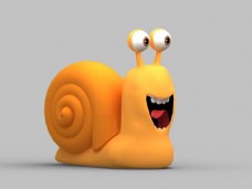 卡通蜗牛3d模型