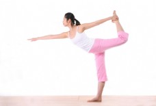 瑜伽运动做瑜伽造型的运动少女图片图片
