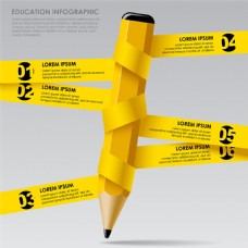 黄色铅笔图表图片