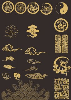 中国风设计中国古典花纹矢量设计