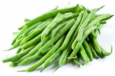 绿色蔬菜新鲜四季豆图片