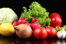 绿色蔬菜绿色青菜和西红柿图片