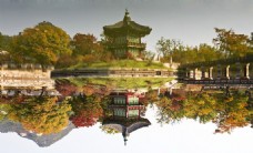 韩国风景韩国首尔景福宫风景图片
