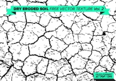 干燥的土壤侵蚀自由矢量纹理卷2