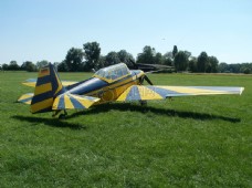 草地上的飞机